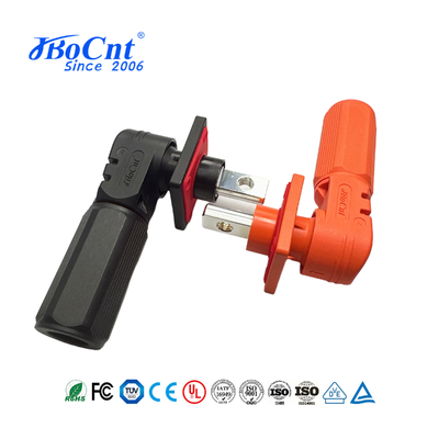 Quality  120A-500A DC Battery Energy Storage Connector Photovoltaic Power Right Angle Plug Assembly factory