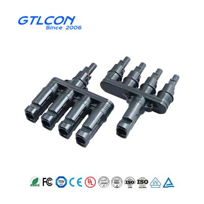 Quality  One In Four Solar Panel Connectors Male Female Parallel Branch Connectors ODM OEM factory