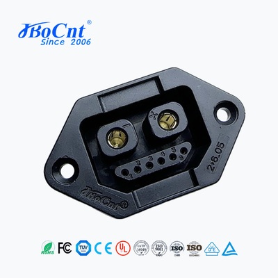 Compact 2+6P-3 EV Charging Plug And Socket , Electric Vehicle Charger Connector