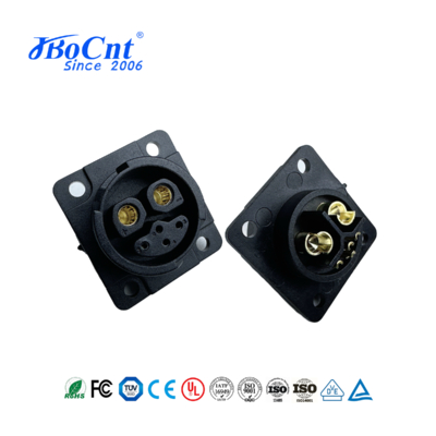 2+4 EBIKE Connector Waterproof Bicycle Battery Discharge 6 Pin For Electric Bike Push Lock