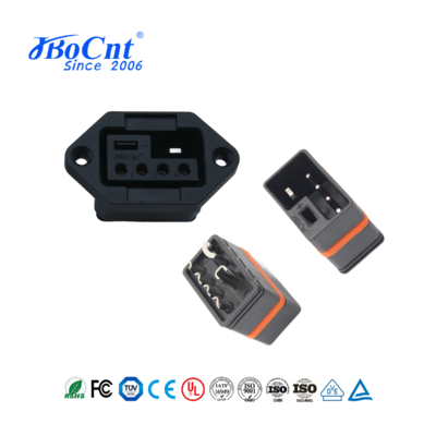 40A Electric Vehicle Charging Connector 2+4 Pin Male And Female Plug Integrated Connector