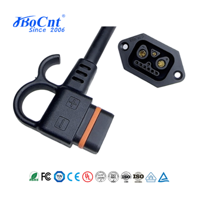 Compact Lithium Battery Power Connector 2+1+7P 40A EV Battery Connector