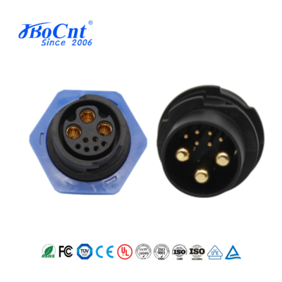 Waterproof Circular Connectors Electrical Plug Socket IP67 Panel Mount Connector 3+6 Pin