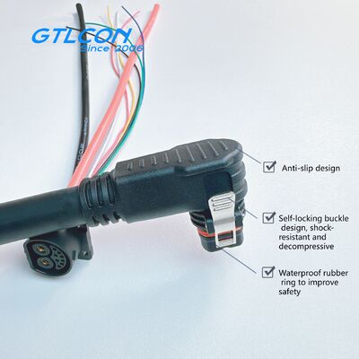 80A ESS Stacked Battery Pack Connector 2+8 Pin Kit Cable Assembly For Energy Storage System