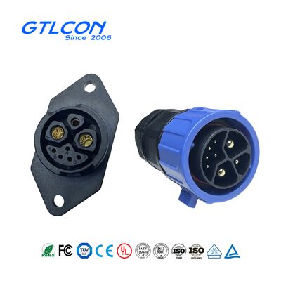 Conector EBIKE de Bloqueio Rápido M25 2+1+5 Plugue Impermeável Conector de Bateria de Íon Lítio de Nova Energia