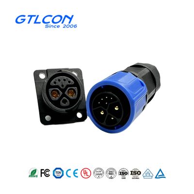 2+1+5 Battery Connector 40A Ip67 Waterproof M25 6-pin Power Connector for Electric Scooters