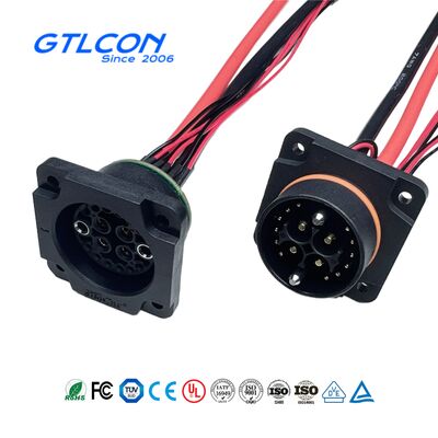 GTLCON Group's new patented electric vehicle battery swap cabinet stacking connector IP68 electric vehicle battery replacement connector with guide pins for quick plugging and unplugging