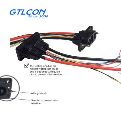 2+8P 100A 200A stackable high current energy storage connector for lithium battery packs