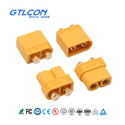 Yellow 60UPB XT Connectors 2 Pin 30A Male And Female Connector Plug For RC Battery