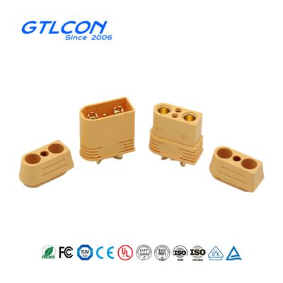 TX90(2+2) 2 Pin Panel Mount Connector Male And Female For Power Battery Charger