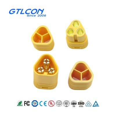 Lithium Battery Connector – 3.5mm Bullet Connector (3-Pin) – Power Plug & Socket – Lithium Aircraft Battery Connector