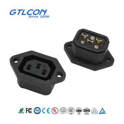 GTLCON 30A 60A Power Connectors AC Power Supply Socket 3 Pin With Rubber Cover