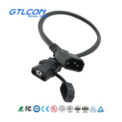 3 Pin AC Power Connector , Waterproof Three Pin Plug And Socket