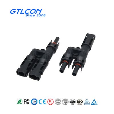 One In Two Solar PV Connectors Male Female Parallel Branch Connectors