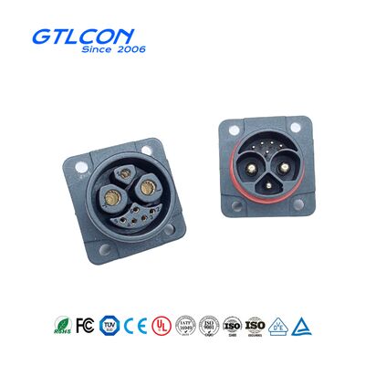 2+1+5-Pin Plug & Socket Signal and Power Connector — Stacked Connector