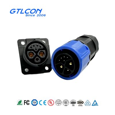 2+1+5P Şarj Konnektörü – M25 Push-Lock Tipi – 30A (Elektrikli Scooter Lityum Pillerinin Şarj ve Deşarj Bağlantılarına Uygun)