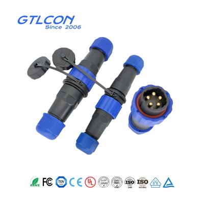 Outdoor Waterproof Aviation Plug & Socket — Male-to-Female Panel-Mount Solder Connector (CL20 Series) — 2 to 14 Pins