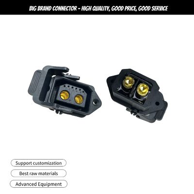 2+6 pin 80A self-locking electric vehicle charging plug 8-cell battery charging connector