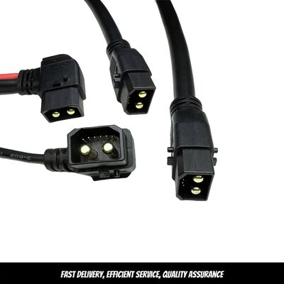 2+6 pin 80A self-locking electric vehicle charging plug 8-cell battery charging connector