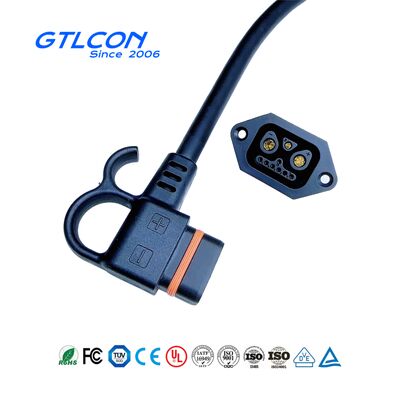 Compact Lithium Battery Power Connector 2+1+7P 40A EV Battery Connector