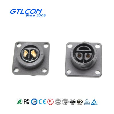 2-Pin E-Bike Connector — IP68 Waterproof Power Connector — Power Charging Plug and Socket with Self-Locking Function