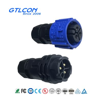 M20 Circular Connector — Waterproof Panel-Mount Connector — 3-Pin PV System Connector
