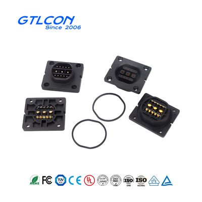 IP67 3+10 pin power signal stacking connector, quick lock electric bicycle battery connector