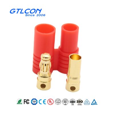 3.5mm Double Banana Plug Connector Nickel Plated Banana Plug For Automotive Test Connector