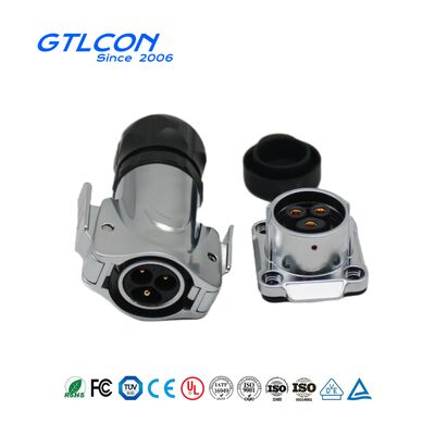 3-Pin 10A Circular Waterproof Power Connector for Outdoor Electrical Equipment