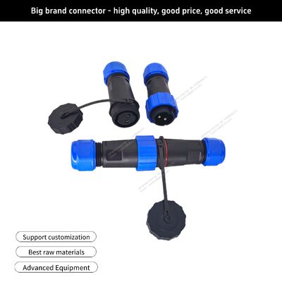 Outdoor Waterproof Aviation Connector — Male-Female Panel-Mount Solder-Type Wire Connector (CL16 Series) — 2 to 9 Pins