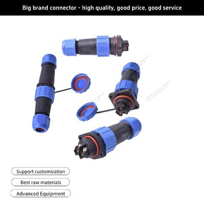 IP67 Waterproof Aviation Connector (NC20 Series) — Solderless Screw-Terminal Panel-Mount Coupler (2-Pin-14-Pin)