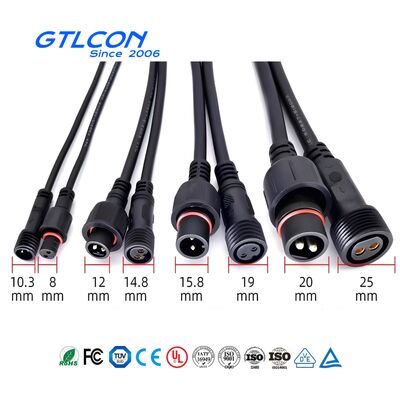 Waterproof Connector (2–8 Pin) — Male & Female Plug Set, Aviation-Grade Power Quick-Connect Coupler for Outdoor LED Extension Cables