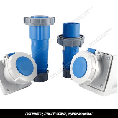 Industrial Waterproof Plug & Socket Set — 3-Phase, 4-Wire (3-Pin/4-Pin) Connectors — Surface-Mount Aviation-Style Plugs (16A / 32A)