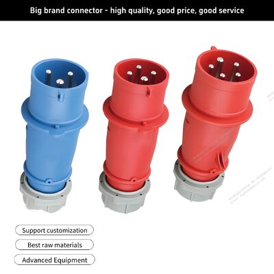 Industrial Plugs (16A/32A) & Flush-Mount Waterproof Industrial Sockets — 3-Phase 4-Wire / Aviation-Style (3-Pin, 4-Pin, 5-Pin)